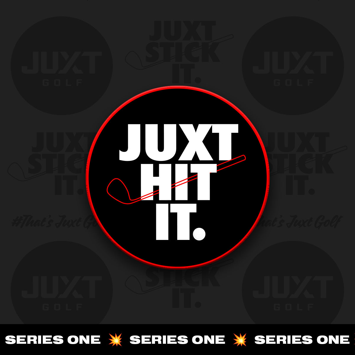 JUXT HIT IT Golf Morale Patch