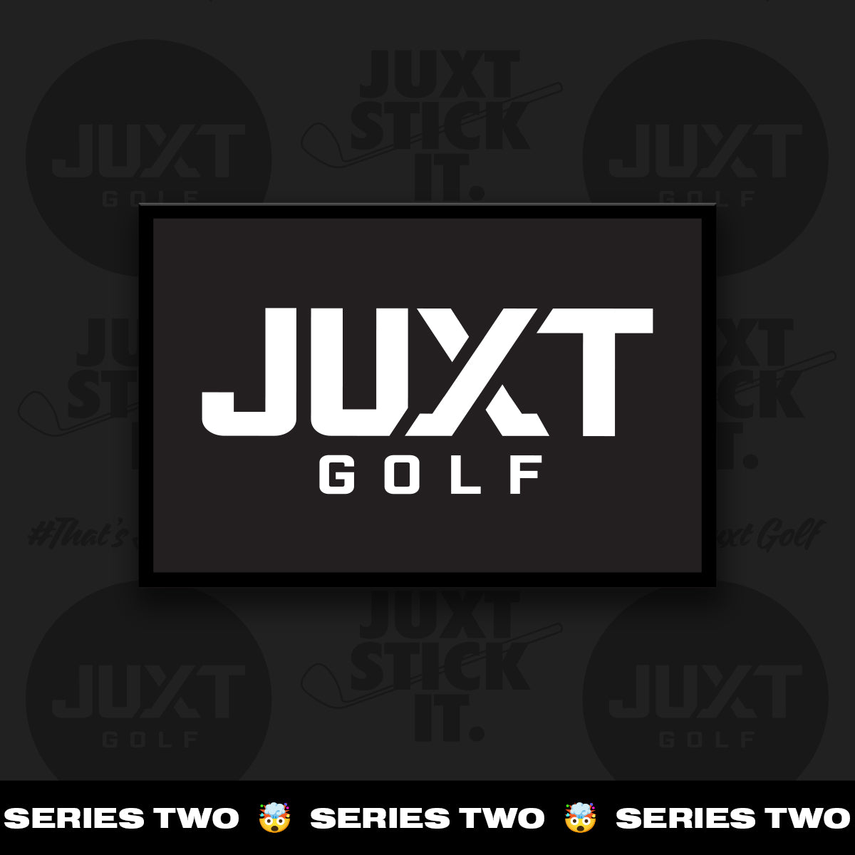 JUXT Logo B&W 3D Golf Morale Patch