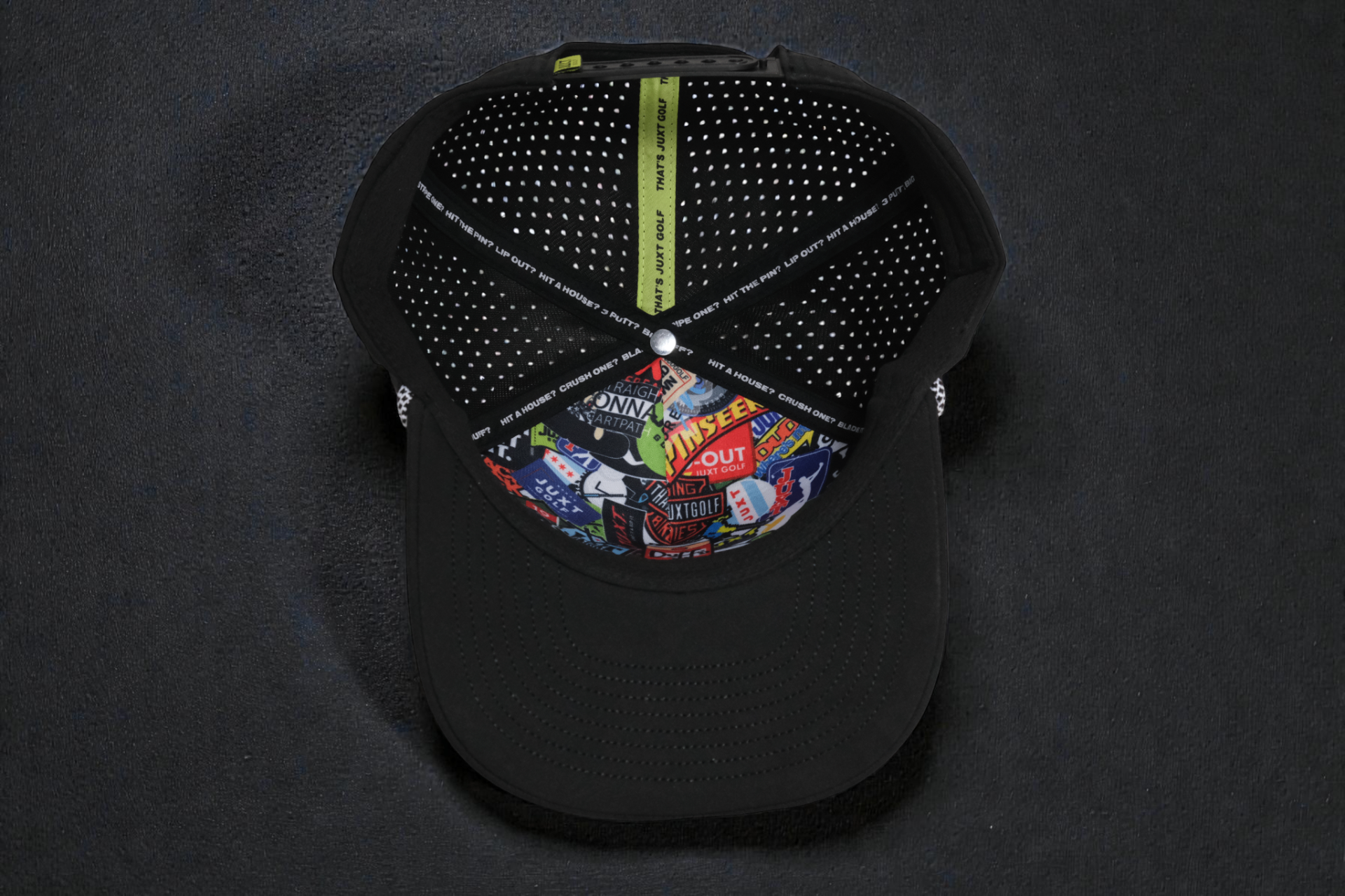 JUXT hat underbrim print