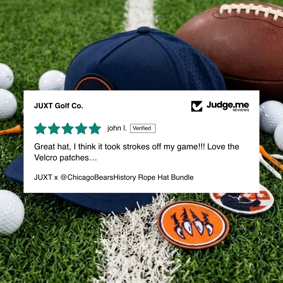 5-star Judge.me review from john l.: Great hat, I think it took strokes off my game