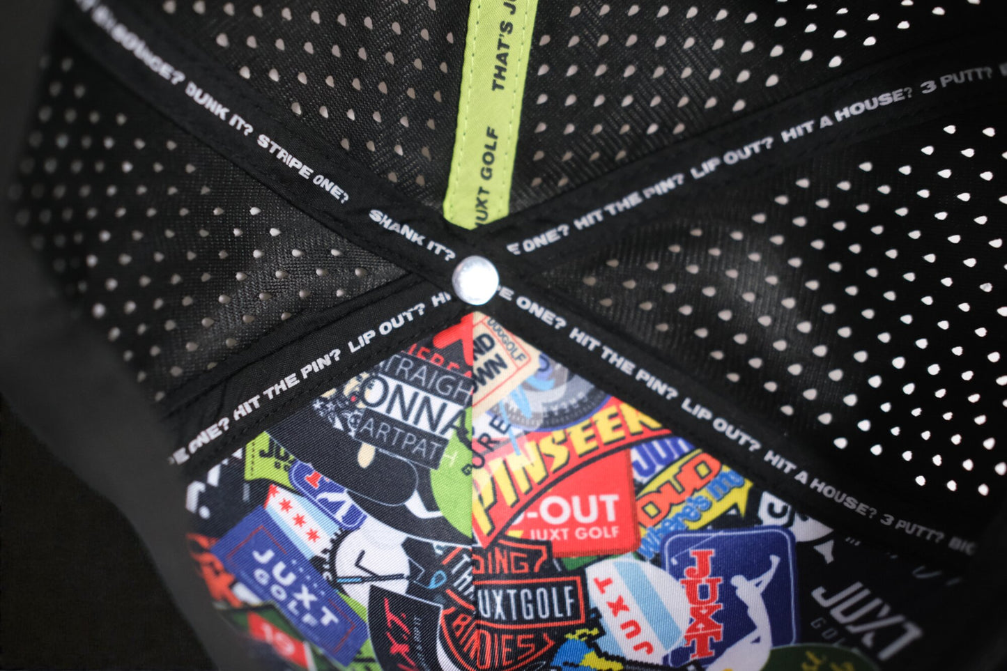 JUXT 'Stick it' Navy Blue Rope Golf Hat - Pick 3 Patches!