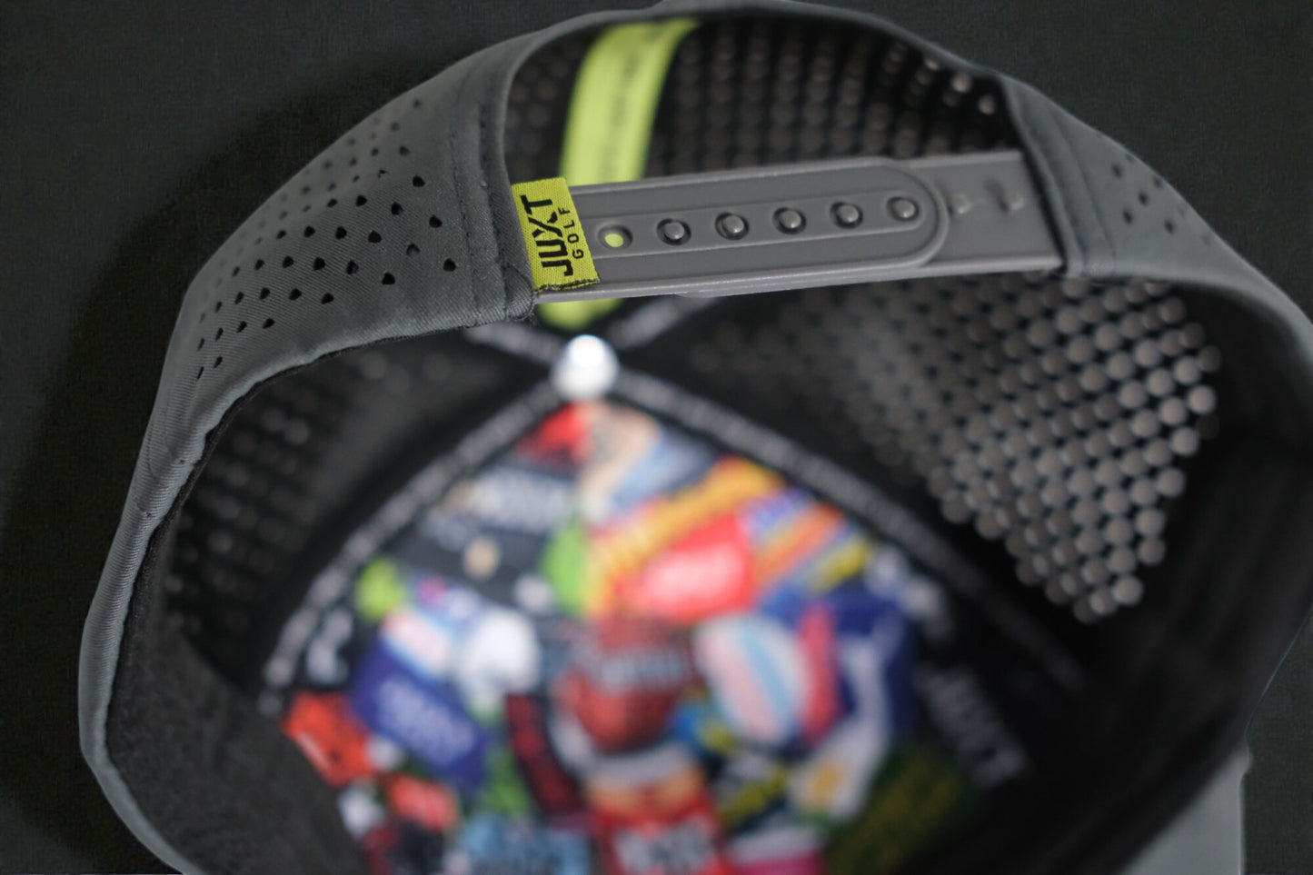 JUXT 'Stick it' Gray Rope Golf Hat - Pick 3 Patches!