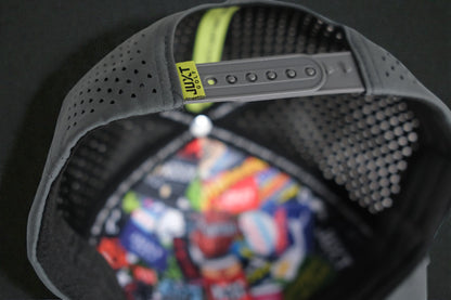 JUXT 'Stick it' Gray Rope Golf Hat - Pick 3 Patches!