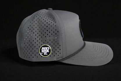 JUXT 'Stick it' Gray Rope Golf Hat - Pick 3 Patches!