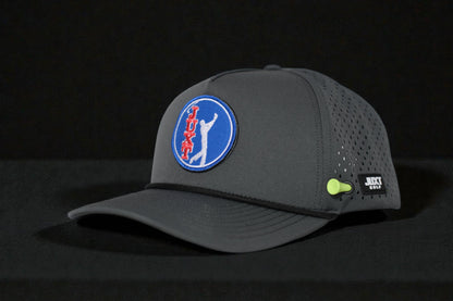 JUXT 'Stick it' Gray Rope Golf Hat - Pick 3 Patches!