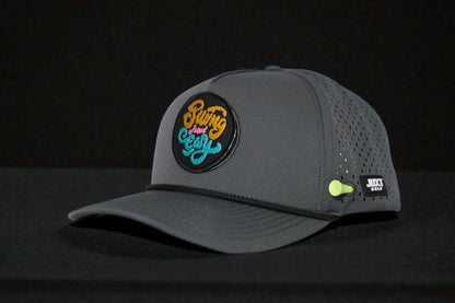 JUXT 'Stick it' Gray Rope Golf Hat - Pick 3 Patches!