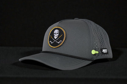 JUXT 'Stick it' Gray Rope Golf Hat - Pick 3 Patches!