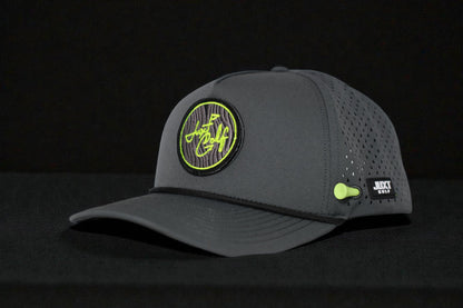 JUXT 'Stick it' Gray Rope Golf Hat - Pick 3 Patches!