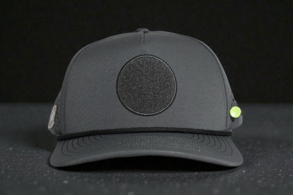 JUXT 'Stick it' Gray Rope Golf Hat - Pick 3 Patches!