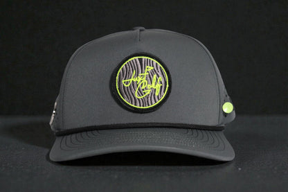 JUXT 'Stick it' Gray Rope Golf Hat - Pick 3 Patches!