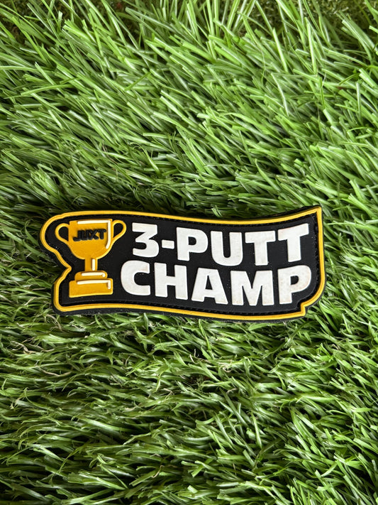 3-PUTT CHAMP 3D Golf Morale Patch
