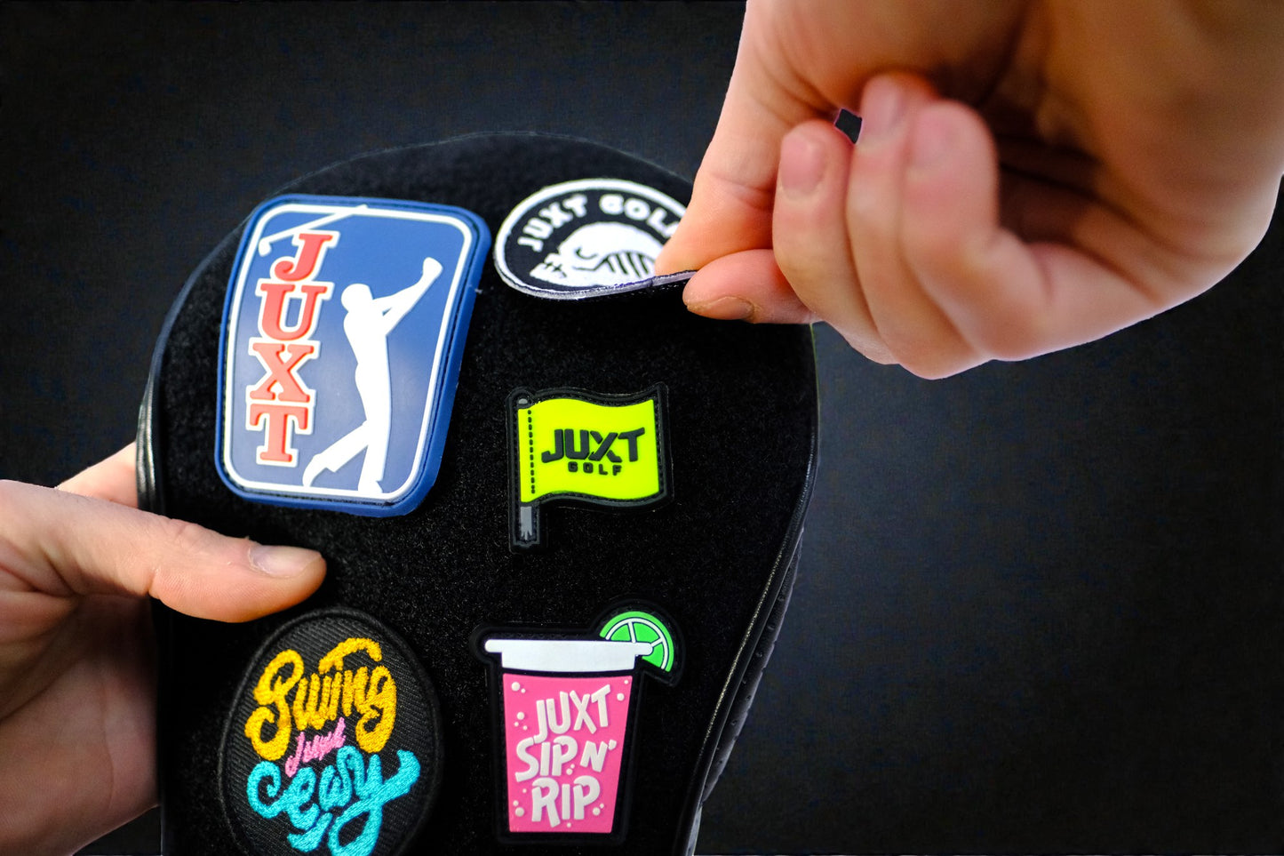 JUXT 'Stick It' Driver Headcover: PICK ANY 7 PATCHES