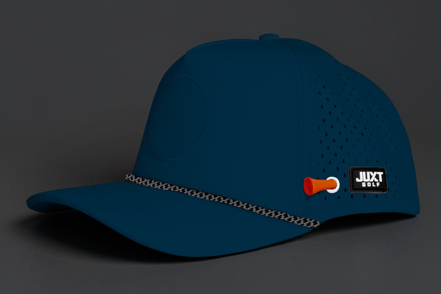 JUXT 'Stick it' Navy Blue Rope Golf Hat - Pick 3 Patches!